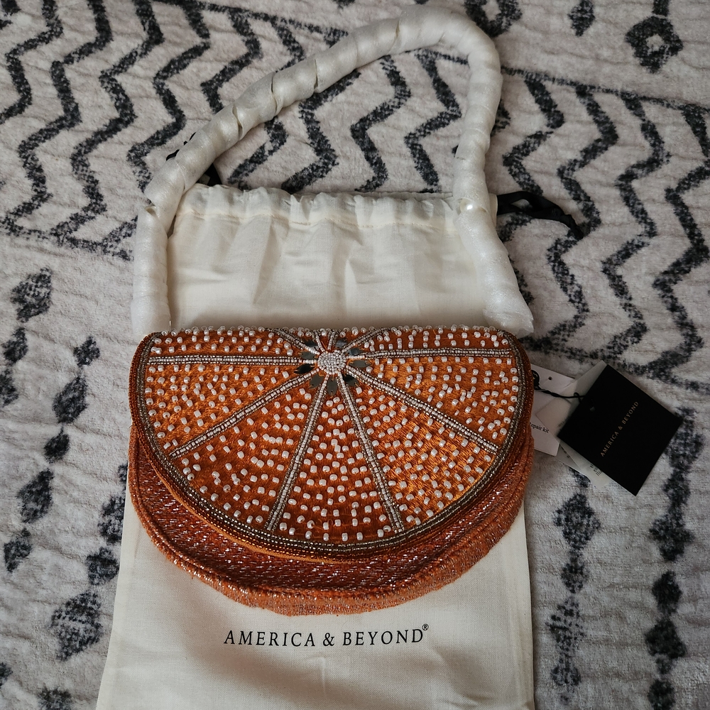 Citrus Couture Embellished Shoulder Bag